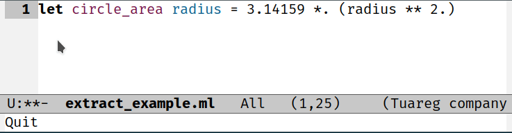 Extract constant with a given name